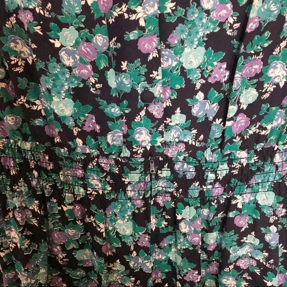 Karin Stevens Vintage Floral Print Dress 10 - Picture 6 of 8
